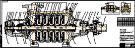 Сборочный чертеж насос ЦНС 105-490
